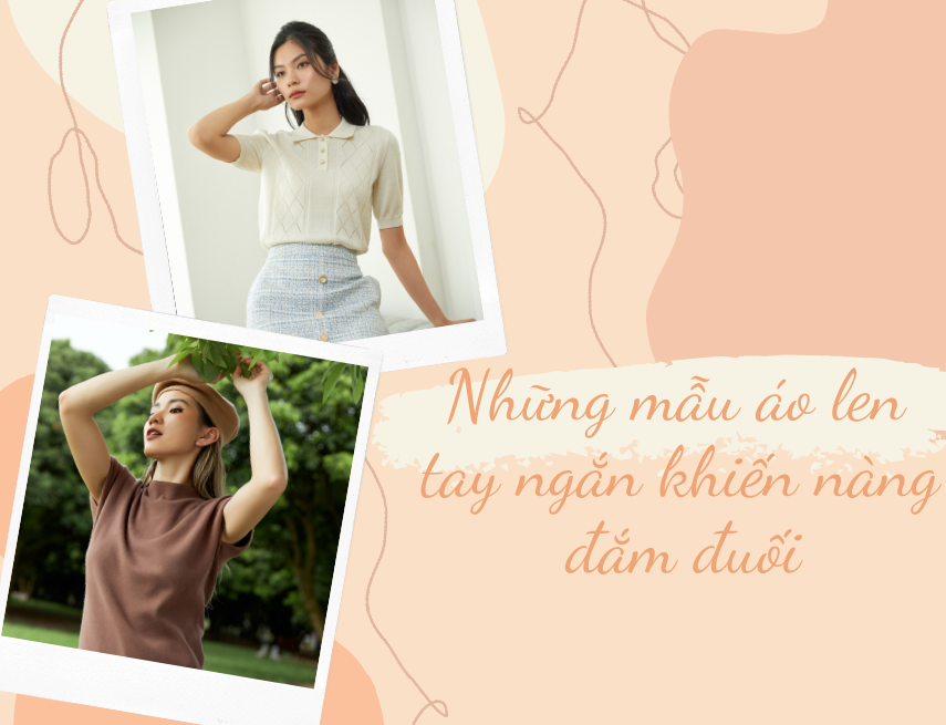 Những mẫu áo len tay ngắn khiến nàng đắm đuối