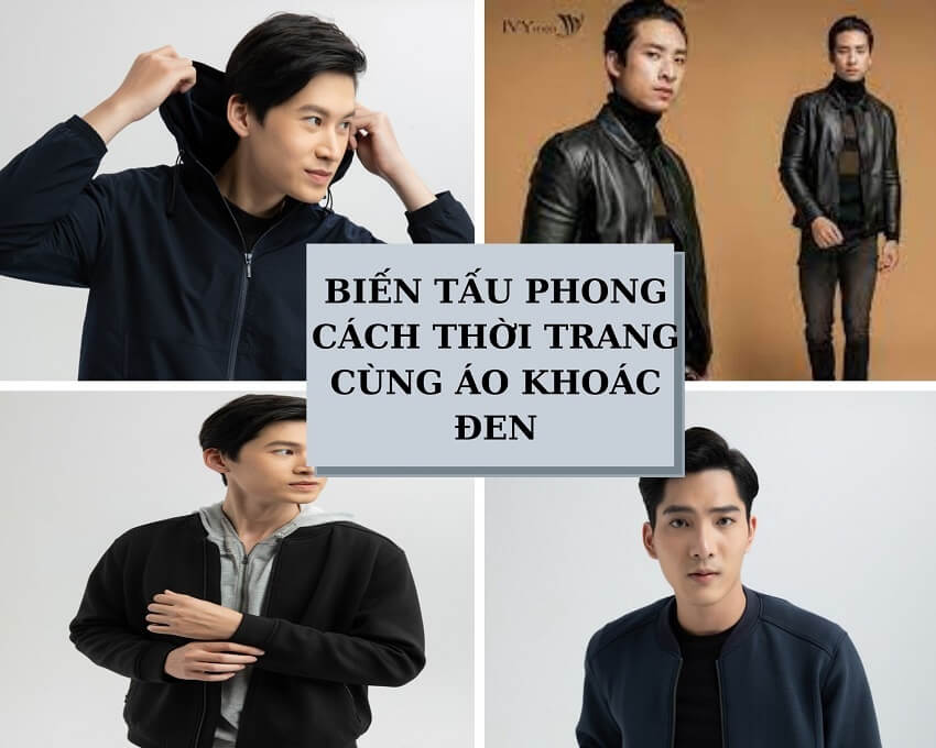 Biến tấu phong cách thời trang với áo khoác đen