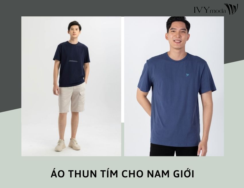 Đón đầu xu hướng Thu - Đông với áo thun nam màu tím