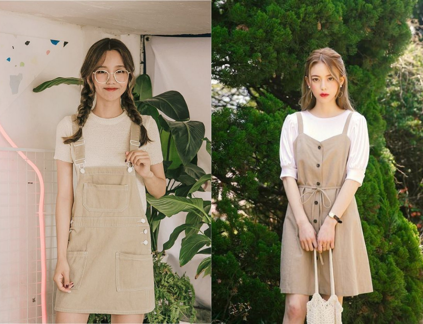 Váy yếm Hàn Quốc ngọt ngào cho ngày mới tràn đầy năng lượng ...