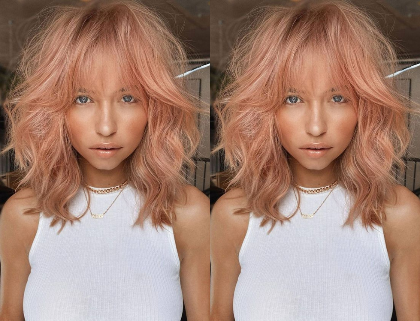Tóc màu hồng đào đang là tâm điểm của công chúng trẻ, tỏa sáng, đầy màu sắc và tươi trẻ. Hãy cùng chiêm ngưỡng bức ảnh với những kiểu tóc được nhuộm màu hồng đào đầy cá tính, tạo nên phong cách riêng và cá nhân cho bạn.