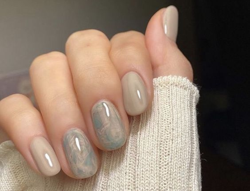 Nail ngắn vẽ họa tiết hoa quả