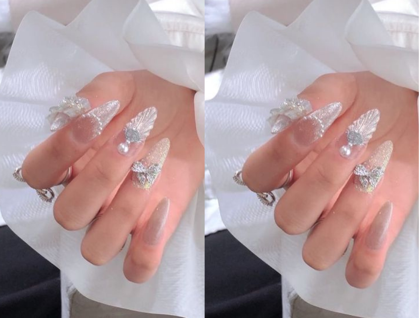 Top 5 mẫu móng tay sơn gel đính đá đẹp nhất 2021  Shaly Nails