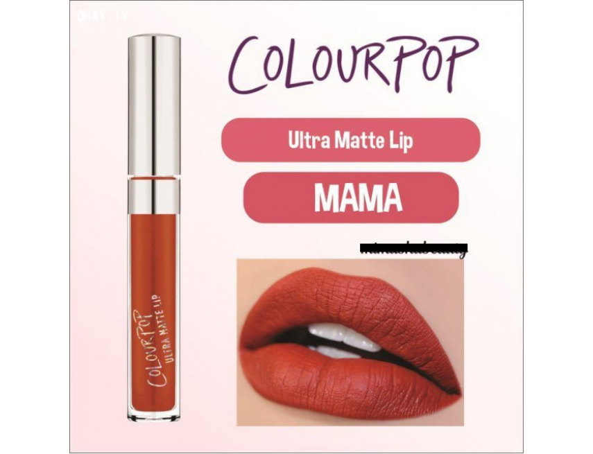Colourpop Ultra Matte Lip màu Mama cam cháy
