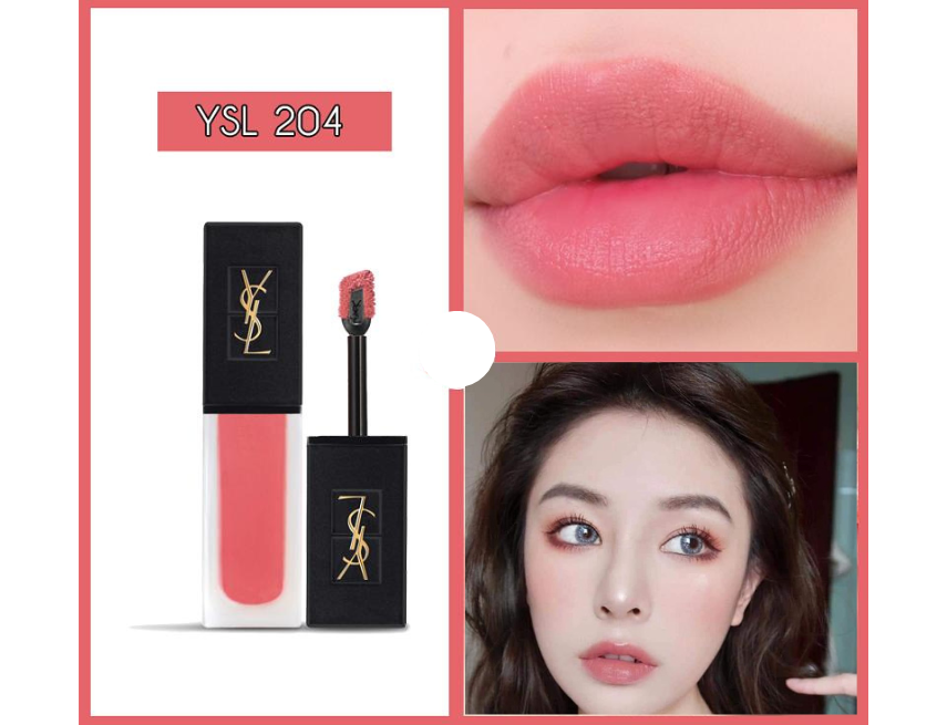 YSL Tatouage Couture Velvet Cream 204 Beige Underground màu hồng đào