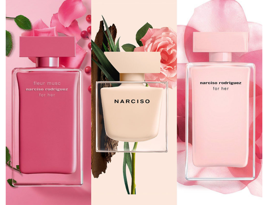 Đặc điểm cộng đồng của những chai nước suối hoa Narciso hồng