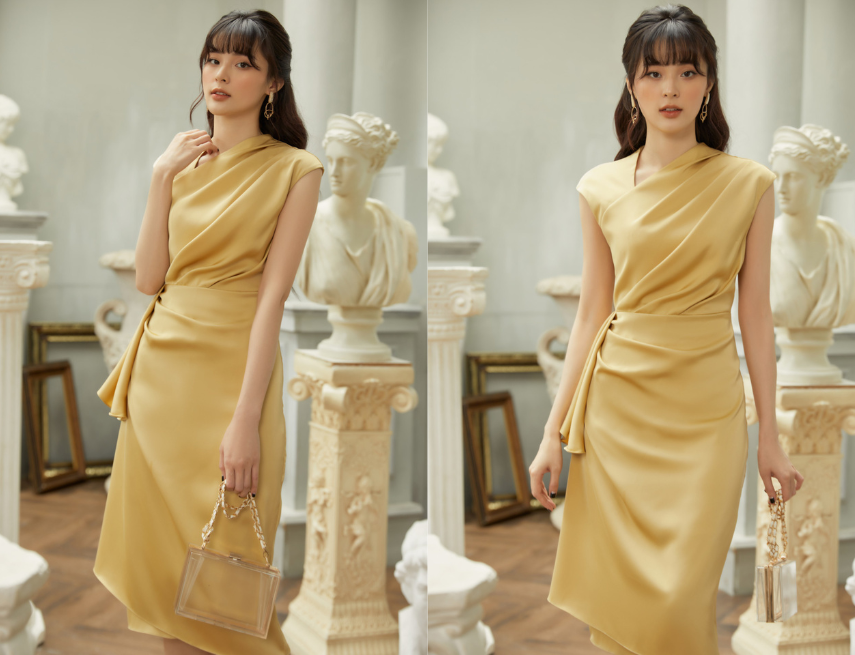 9+ Mẫu Váy Sơ Mi Lụa Đẹp Nhất, Đầm Lụa Dáng Dài Công Sở
