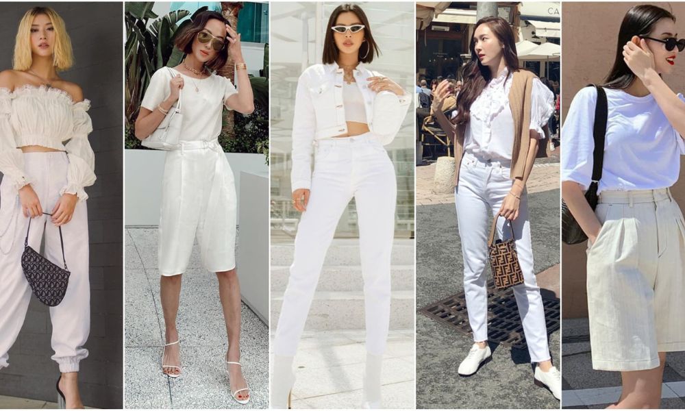 Màu trắng của trang phục rất hợp với những người mệnh Thủy