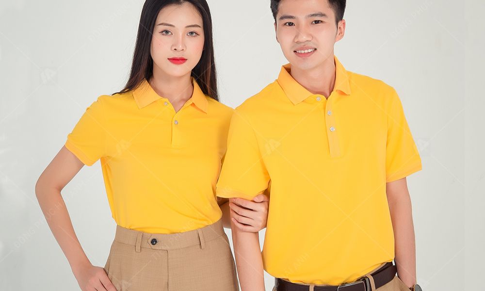 Polo vàng đơn giản và lịch sự