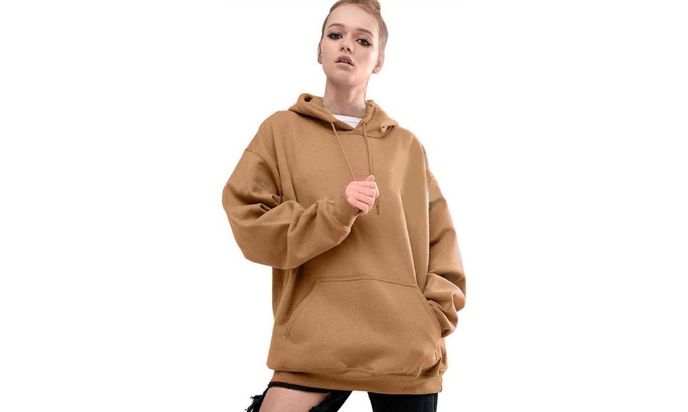 Hoodie nâu ấm áp cho ngày lạnh