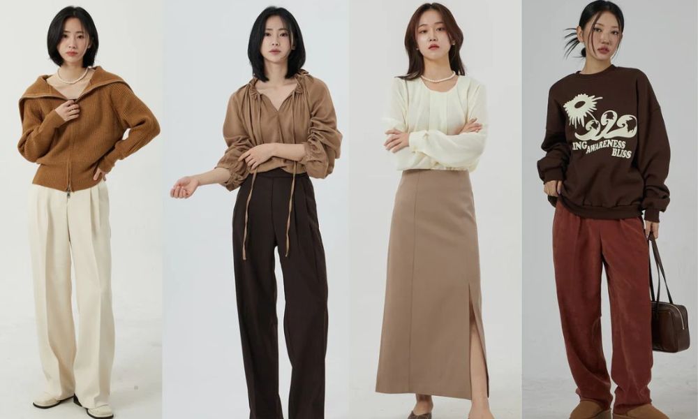 Màu nâu trendy nhẹ nhàng và thanh lịch