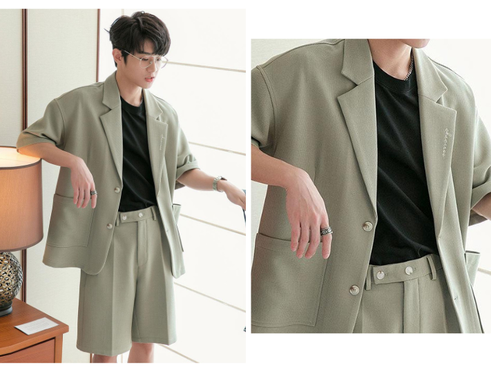 Phối blazer với áo thun trẻ trung