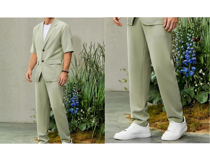 Set blazer phối cùng với quần âu