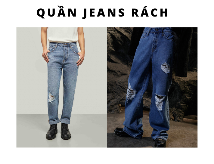 Tips Phối Quần Jeans Rách Nam Cá Tính Và Thời Thượng 