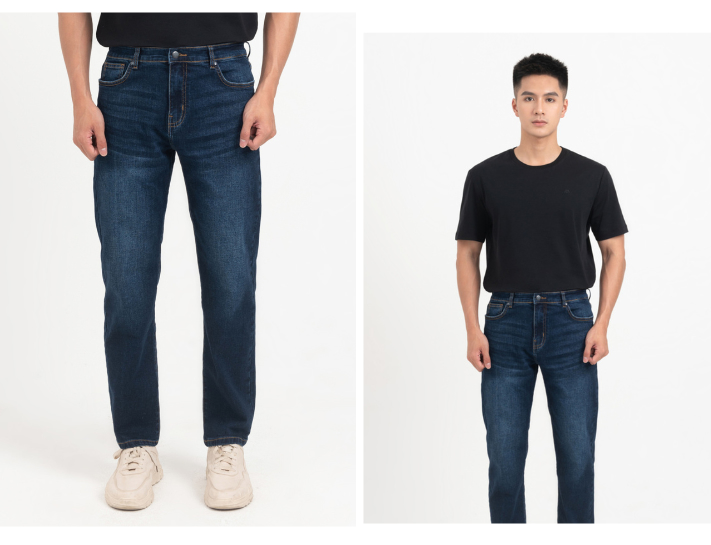 Mẫu quần jeans nam basic