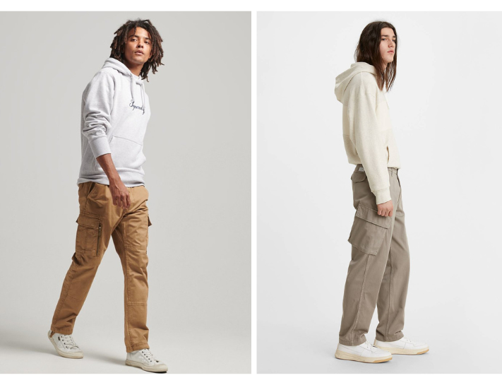 Năng động và trẻ trung trong sự kết hợp hoàn hảo giữa hoodie và cargo pants