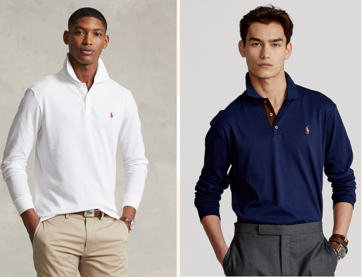 Ralph Lauren cùng mẫu áo polo tay dài dẫn đầu xu hướng thời trang