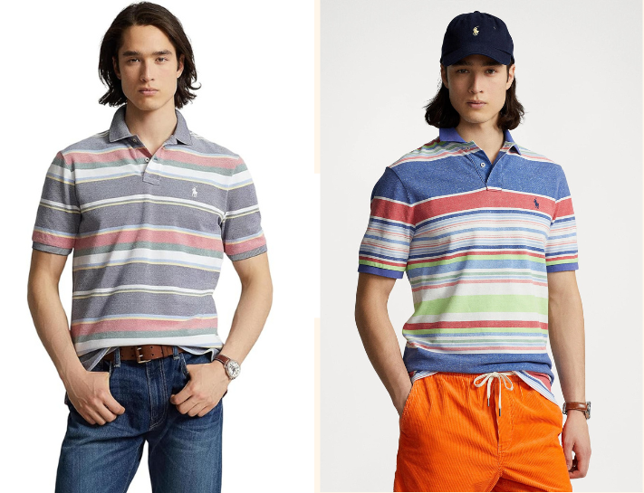 Áo polo kẻ ngang thương hiệu Ralph Lauren nỏi tiếng trên thị trường