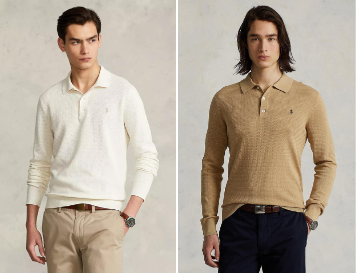 Áo polo Ralph Lauren với chất liệu dày dặn và thoải mái