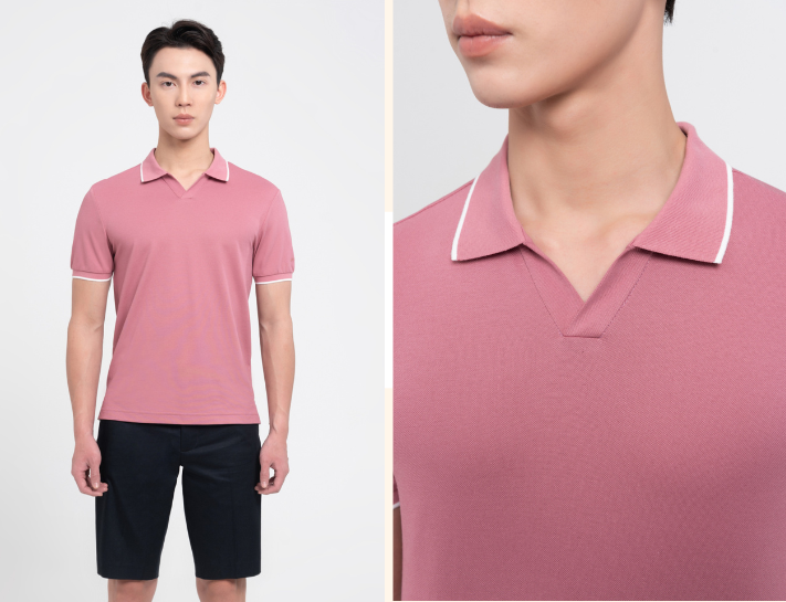 Quần short mix cùng áo polo