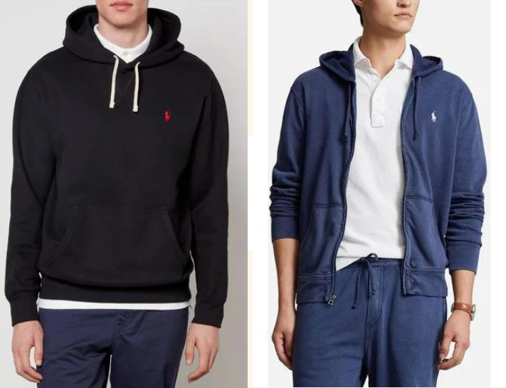 Hoodie phối chung với áo polo mùa đông