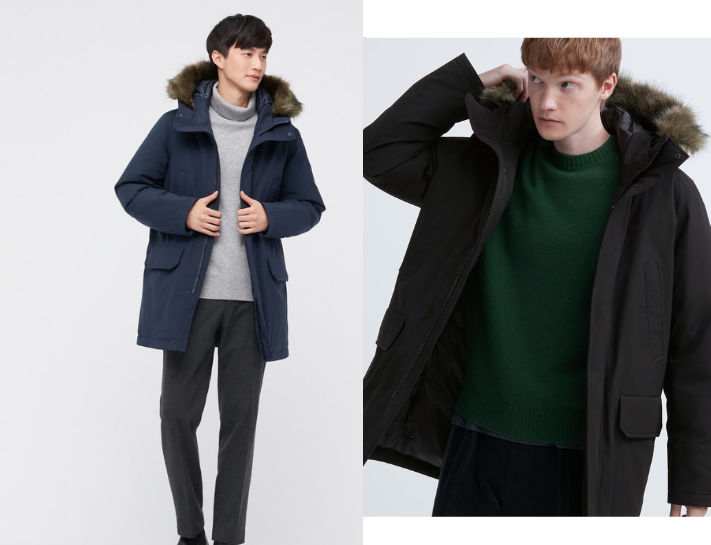 Mẫu áo parka thương hiệu Uniqlo