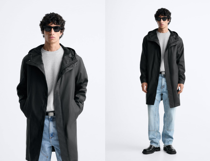 Mẫu áo khoác parka thương hiệu Zara