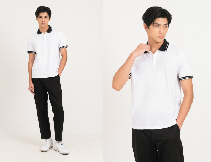 Dáng polo slimfit tôn lên hình thể của nam giới