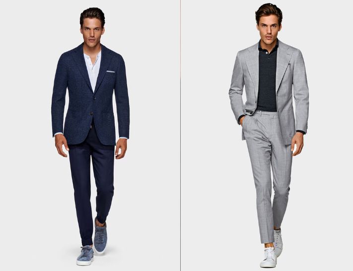 Áo Henley đi kèm với vest/ suit phong độ