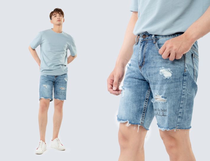 Thông tin về nguồn gốc của các mẫu quần short jeans nam rách