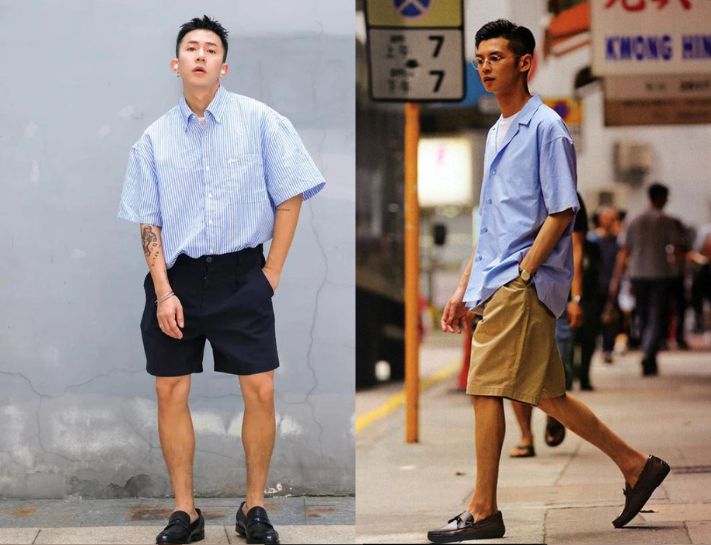 Phong cách trẻ trung cùng với quần short jean