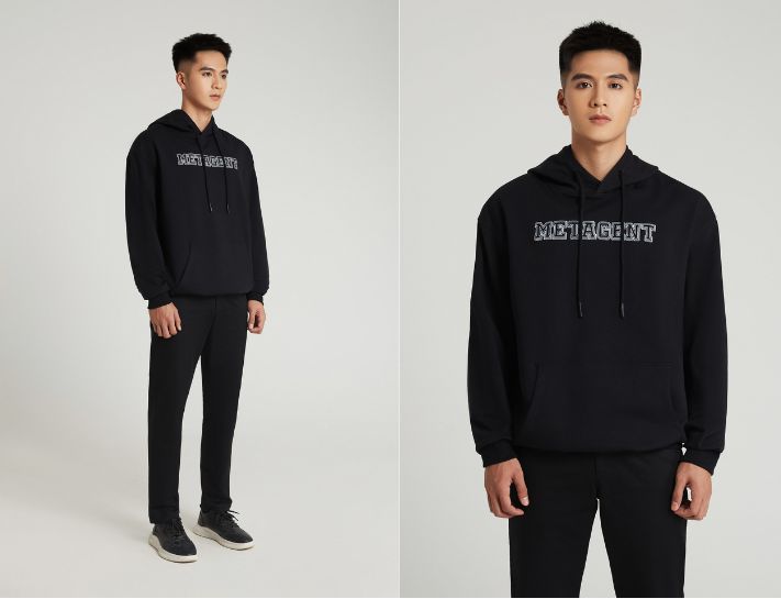 Phối quần tây với áo hoodie đơn giản mà lịch lãm