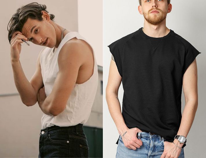 Cá tính tuyệt đối cùng jeans rách và áo tank top