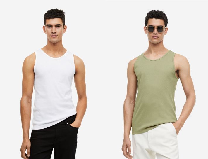 Phối với mẫu áo tank top nam thoải mái