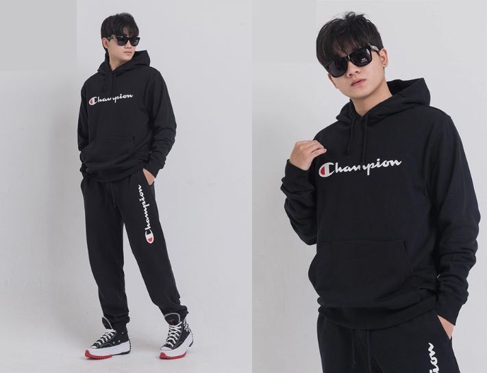 Một số phong cách phối đồ với áo hoodie champion chàng nên biết