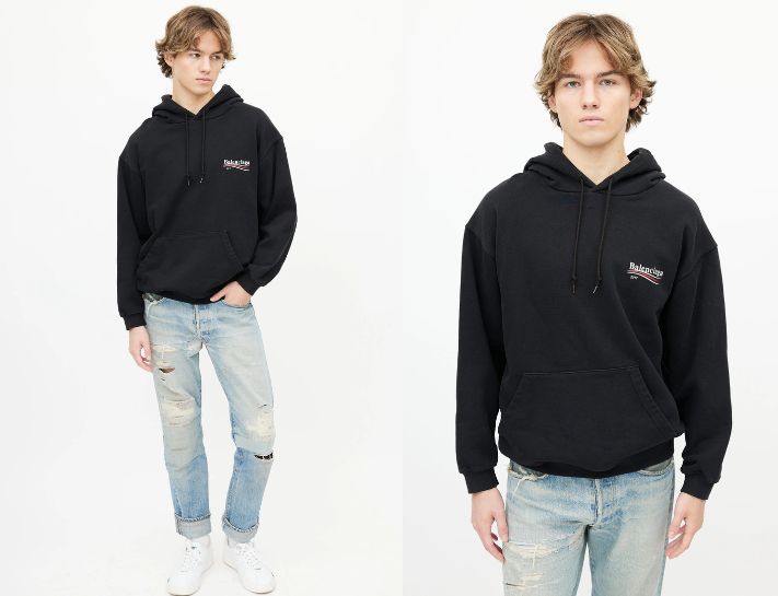 Hoodie Balenciaga 2017 với thiết kế đơn giản