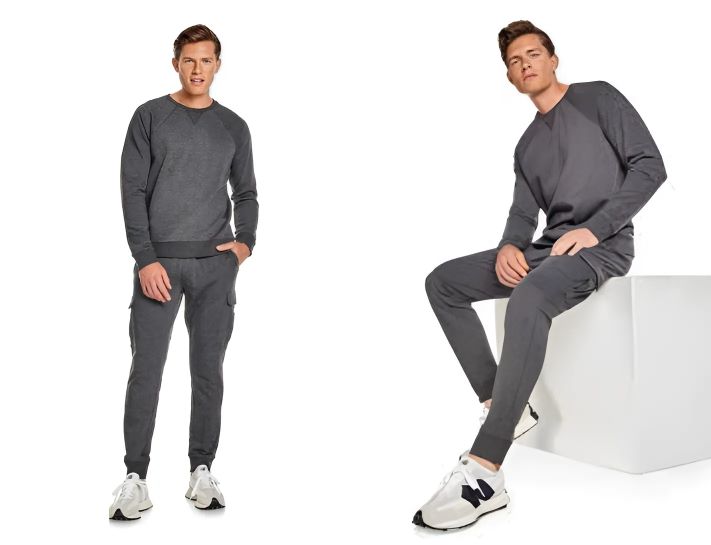 Áo sweatshirt phối với quần jogger đơn giản mà cá tính