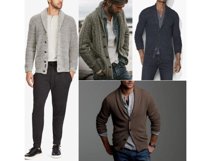 Một số kiểu dáng áo cardigan nam phổ biến trên thị trường hiện nay