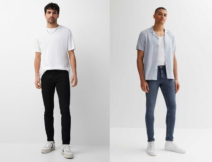 Điểm giống nhau giữa skinny jeans và slimfit