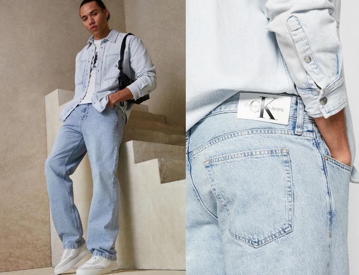 Streetwear với quần jeans nam ống rộng