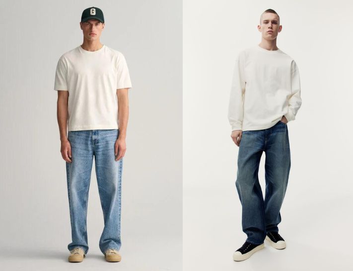 Quần jeans nam ống suống được sử dụng nhiều trong tủ đồ của nam giới