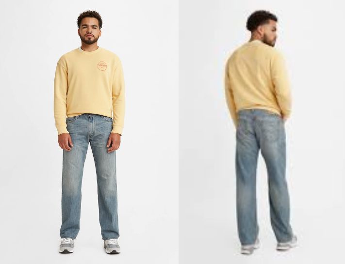 Cách phối đồ với quần jeans ống rộng nam phong cách tối giản