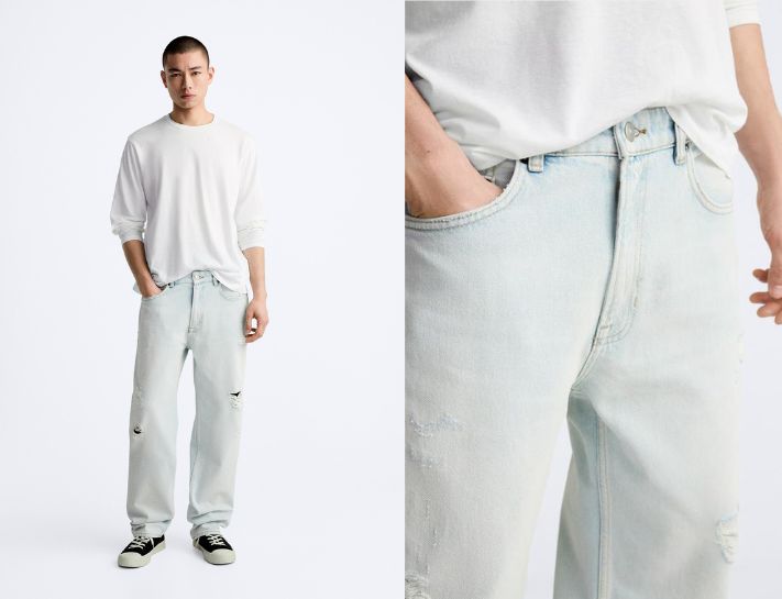 Phối dồ theo bảng size sản phẩm quần dad jeans nam