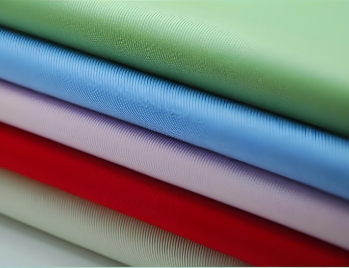 Vải thun da cá CVC với 65% cotton và 35% polyester