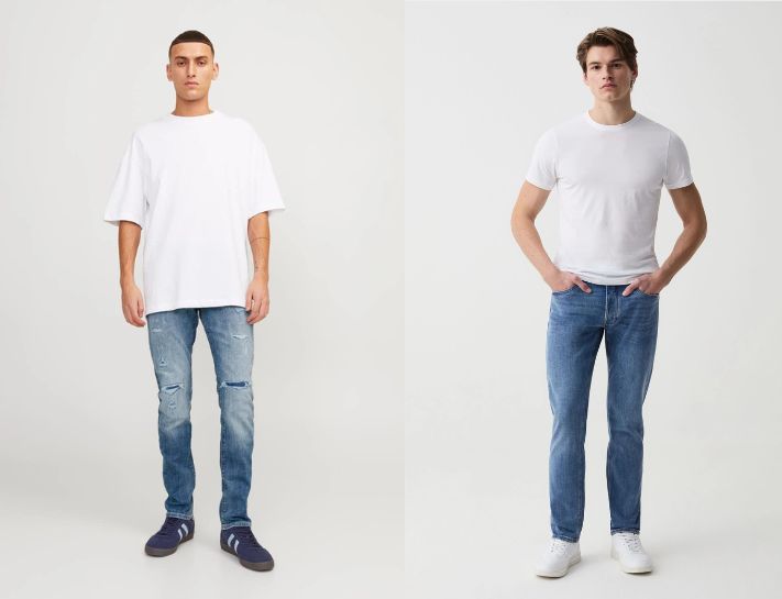 Chọn quần jeans cho người vóc dáng gầy và cao