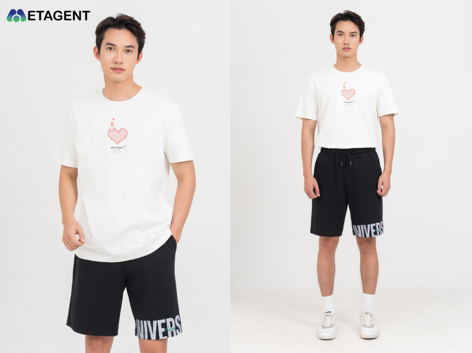 Phối áo T - Shirt local brand với quần short