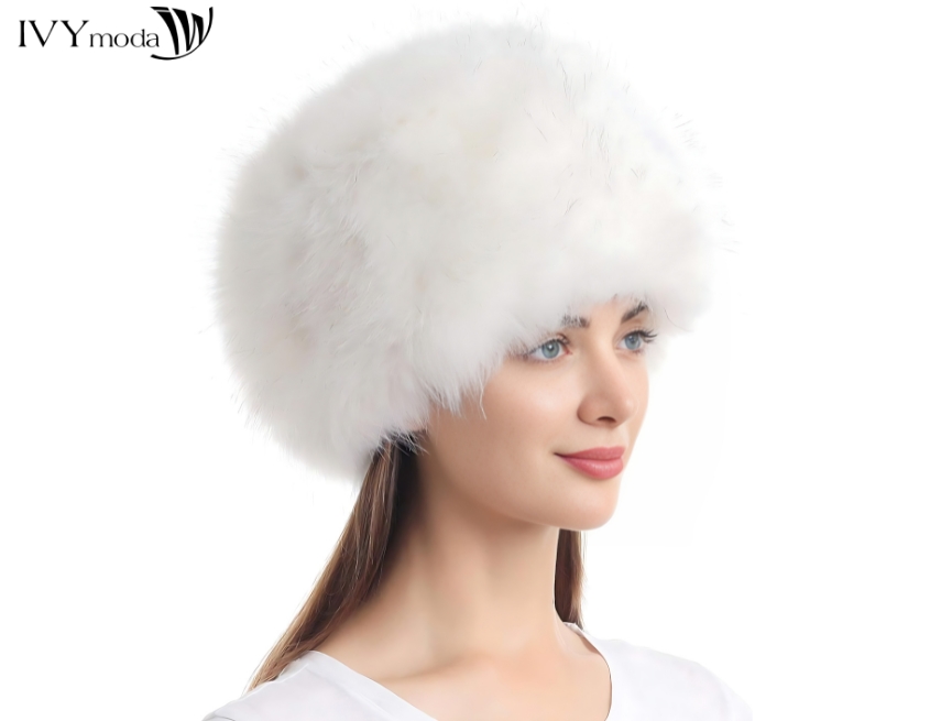 Mũ Faux Fur cực kỳ bắt mắt