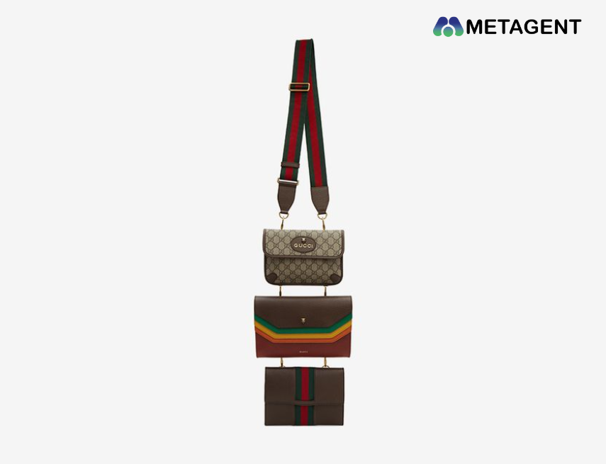 Túi Three-Pack Multicolor Pouch Bags thương hiệu GUCCI