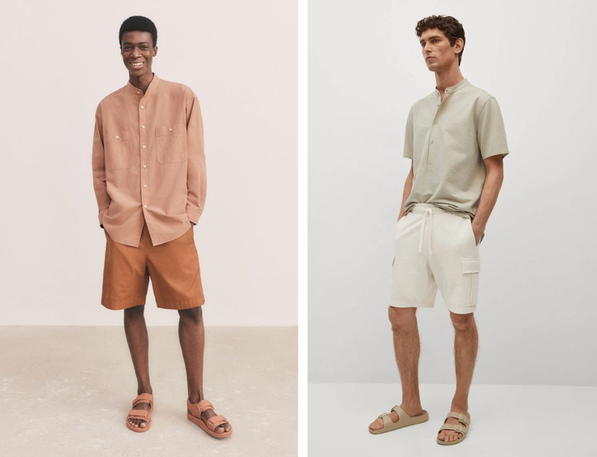 Sandal nam kết hợp quần short