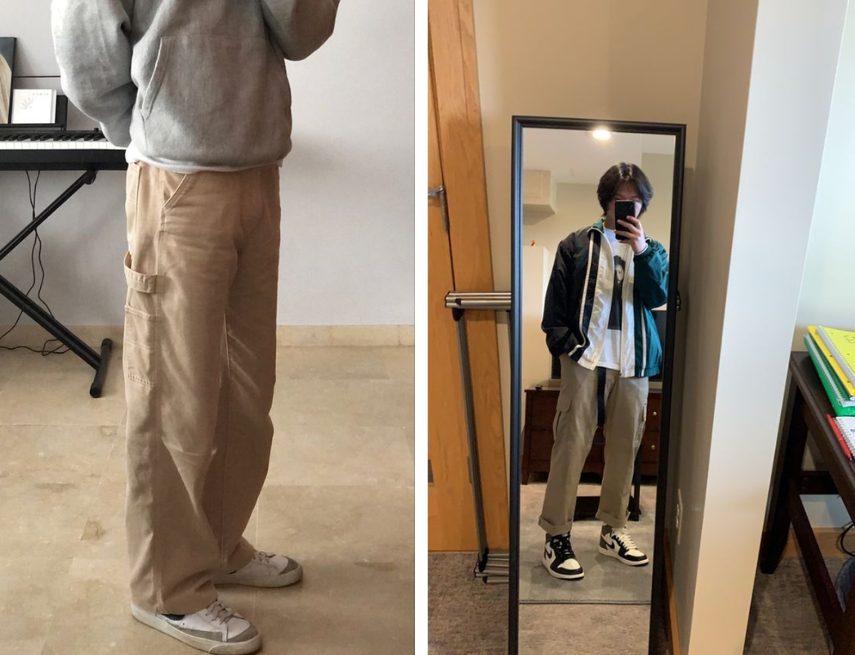 Phối Jordan High cùng Vintage Shirt và quần jeans túi hộp